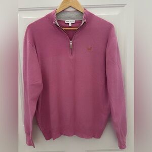 Peter Millar Men’s Crown Comfort Quarter Zip Fine Knit Sweater